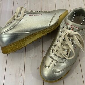 Duca Del Cosma Silver Metallic Women's Golf Shoes